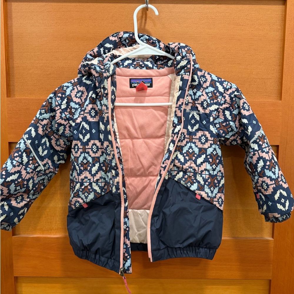 Patagonia Pink and Navy Geometric Jacket